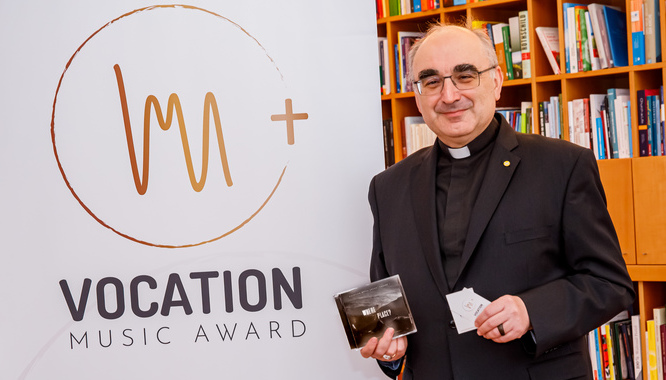 Bischof Wilhelm Krautwaschl wirbt für den Vocation Music Award / SONNTAGSBLATT, Gerd Neuhold
